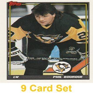 Phil Bourque Hockey Card Collection
